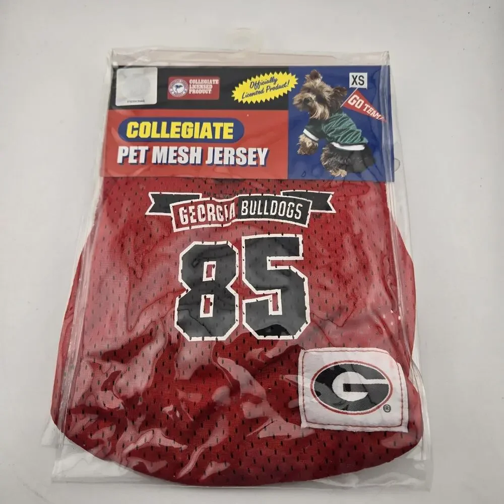 Georgia Bulldogs Pet Mesh Jersey Size XS Pets First Collegiate Red New